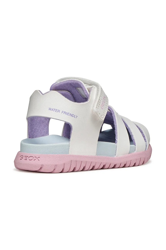 Fete Geox sandale copii SANDAL FUSBETTO B556BA.000BC.20.27 alb