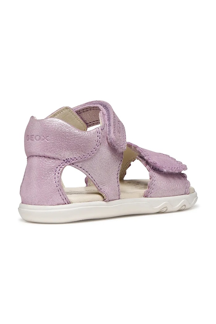 DÍVKA Dětské kožené sandály Geox SANDAL STEPPIEUP B656QB.000CR.20.27 fialová