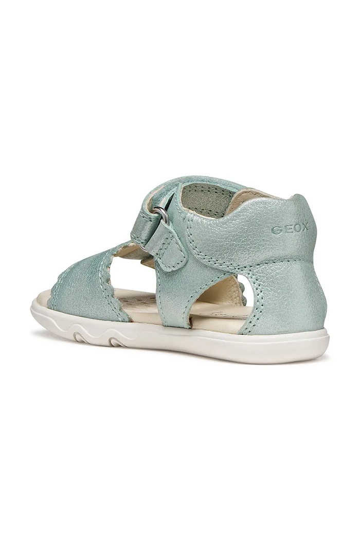Geox sandały skórzane dziecięce SANDAL STEPPIEUP turkusowy B656QB.000CR.20.27