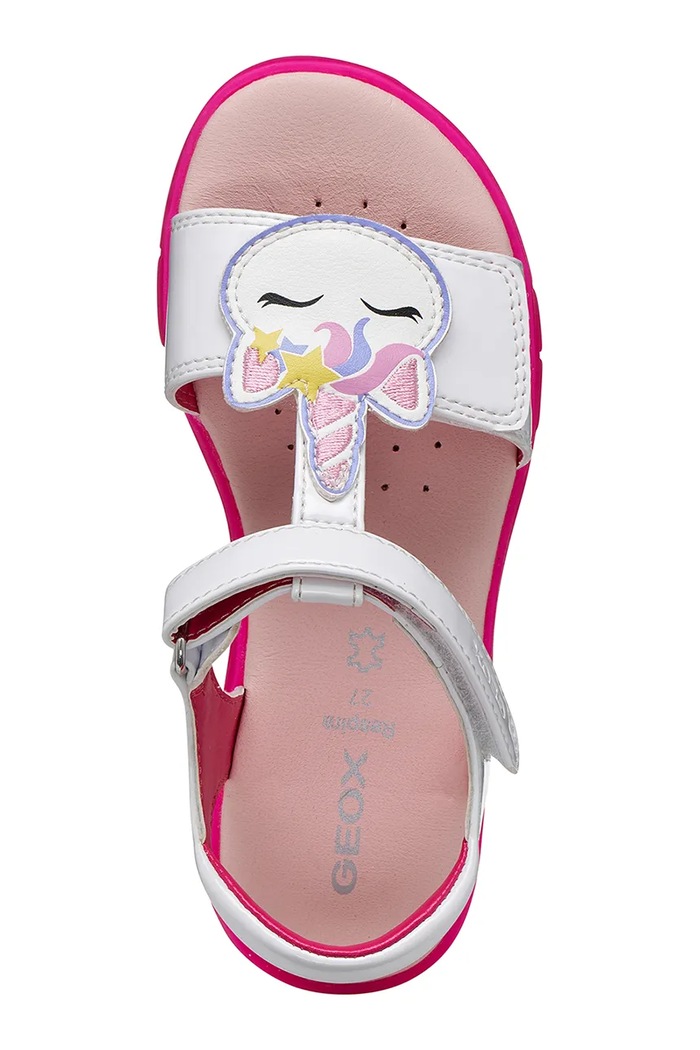 Dětské sandály Geox SANDAL JOYFOOT J65P1C.000HH.28.31 bílá