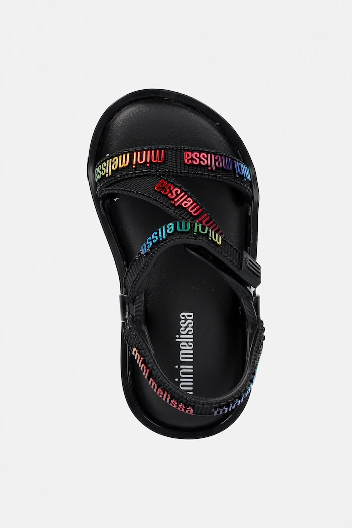 Dječje sandale Melissa STRIPES M LOVER BB crna M.35955