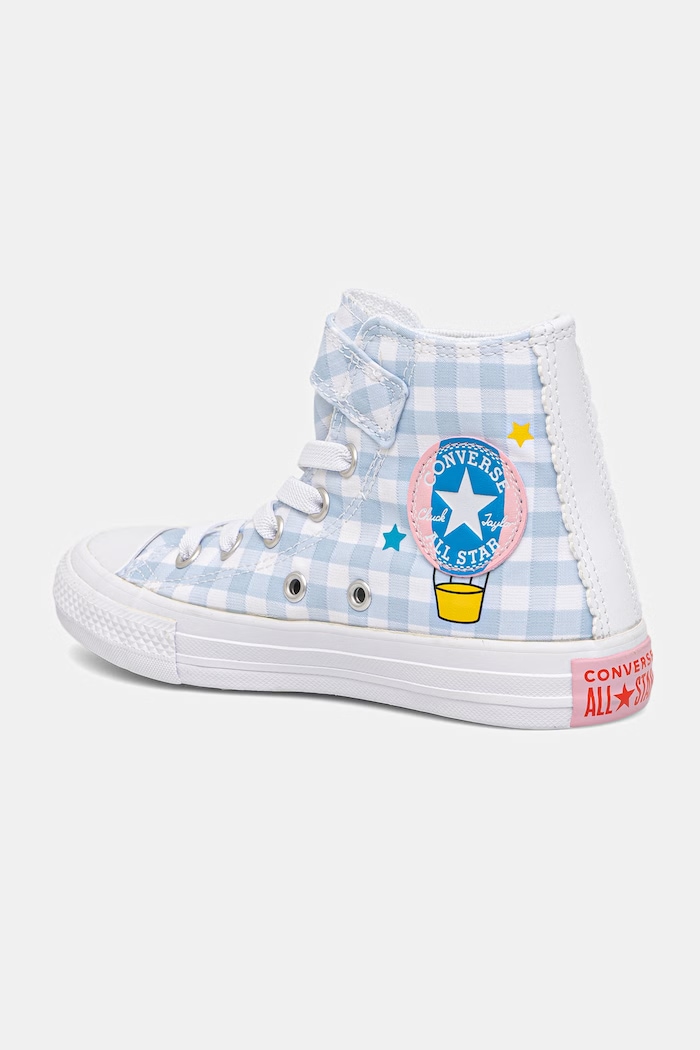 Fete Converse CHUCK TAYLOR ALL STAR 1V HELLO KITTY teniși înalți Copii A17702C albastru