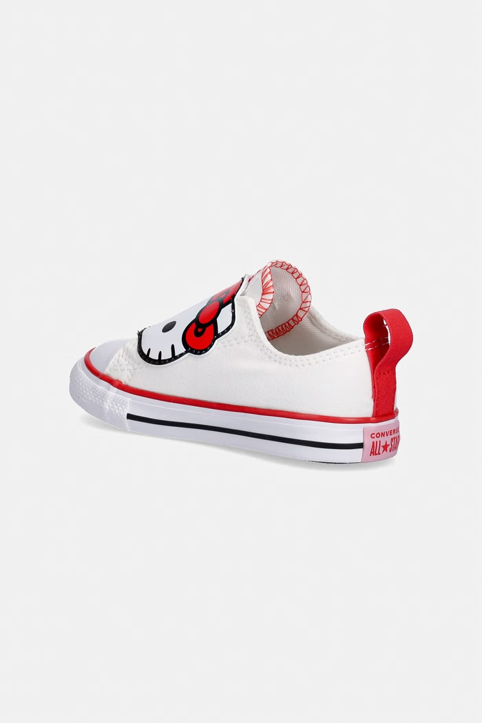Dievča Converse CHUCK TAYLOR ALL STAR 2V HELLO KITTY detské tenisky A17704C biela