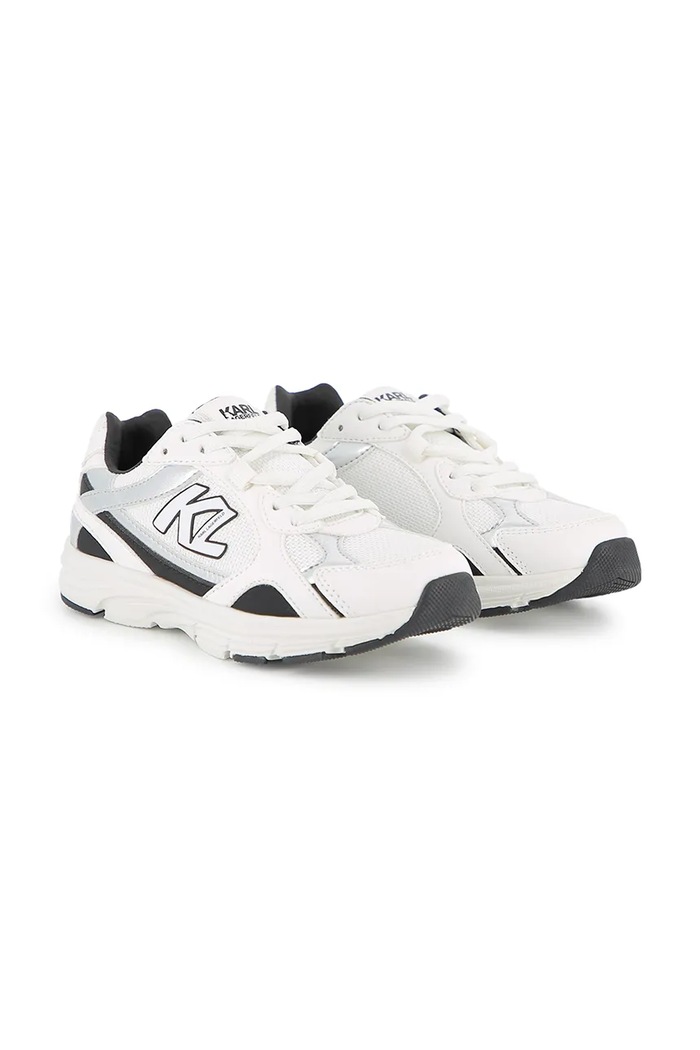 Karl Lagerfeld sneakersy dziecięce imitacja skóry licowej biały Z31175.27.35