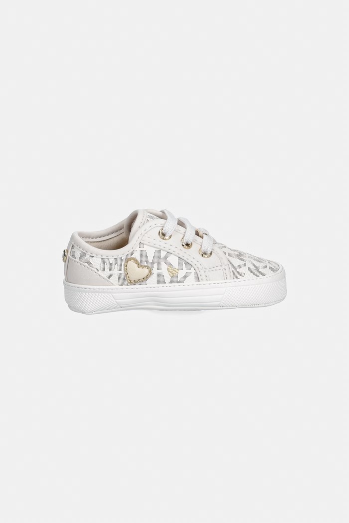 Topánky pre bábätká Michael Kors BABY BRITTANIA HEARTS MK04984256 béžová SS26