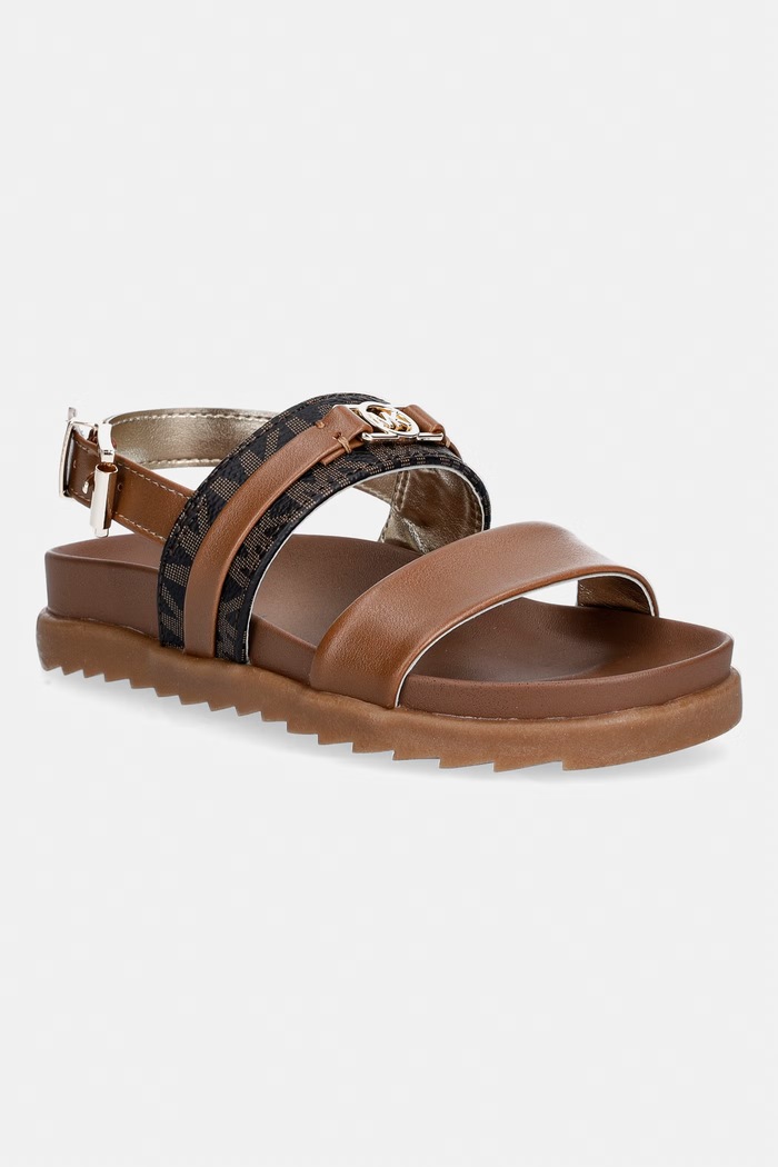 Detské sandále Michael Kors IRENE imitácia kože hnedá MK03298210
