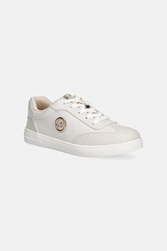 Detské tenisky Michael Kors JEM SCOTTY CHARM imitácia kože béžová MK03815256