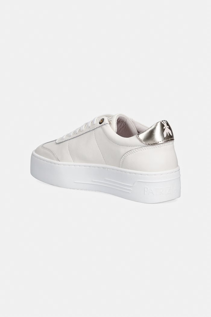 Dziewczynka Patrizia Pepe sneakersy damskie skórzane PPJ356 beżowy