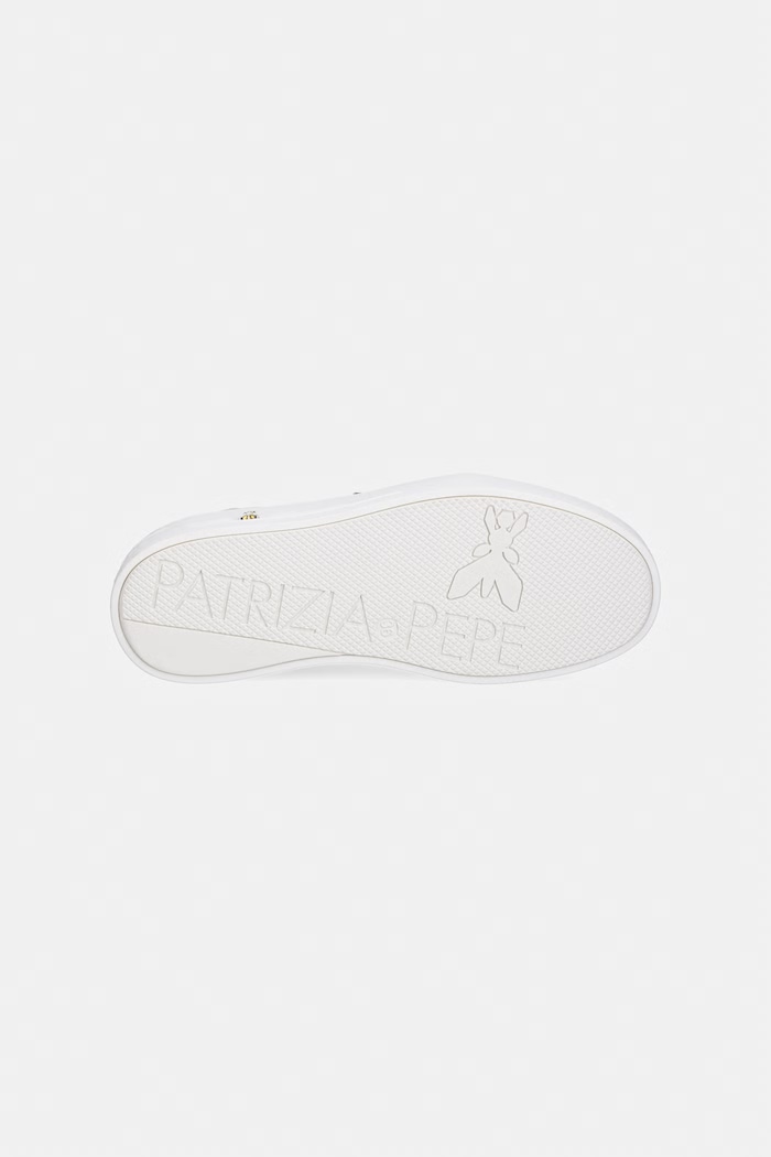 Patrizia Pepe sneakersy damskie skórzane PPJ356 beżowy
