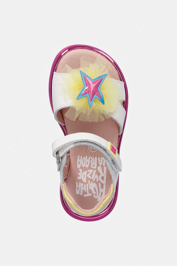 Agatha Ruiz de la Prada detské kožené sandále biela 262960.22.23