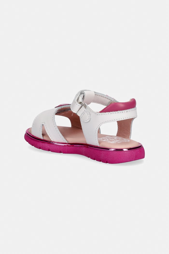 Dievča Agatha Ruiz de la Prada sandále detské kožené 262961.22.23 biela