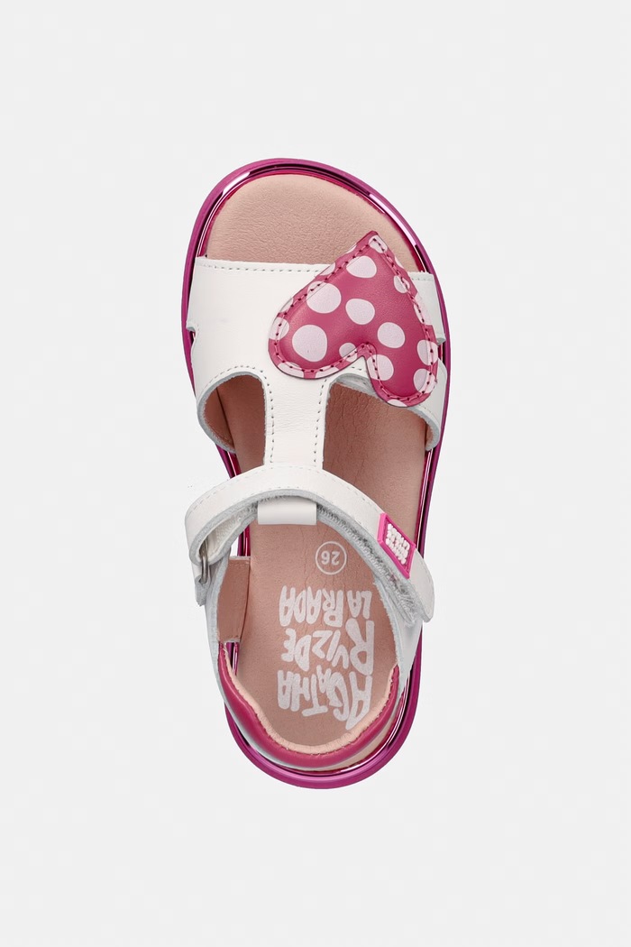 Agatha Ruiz de la Prada detské kožené sandále biela 262961.24.27