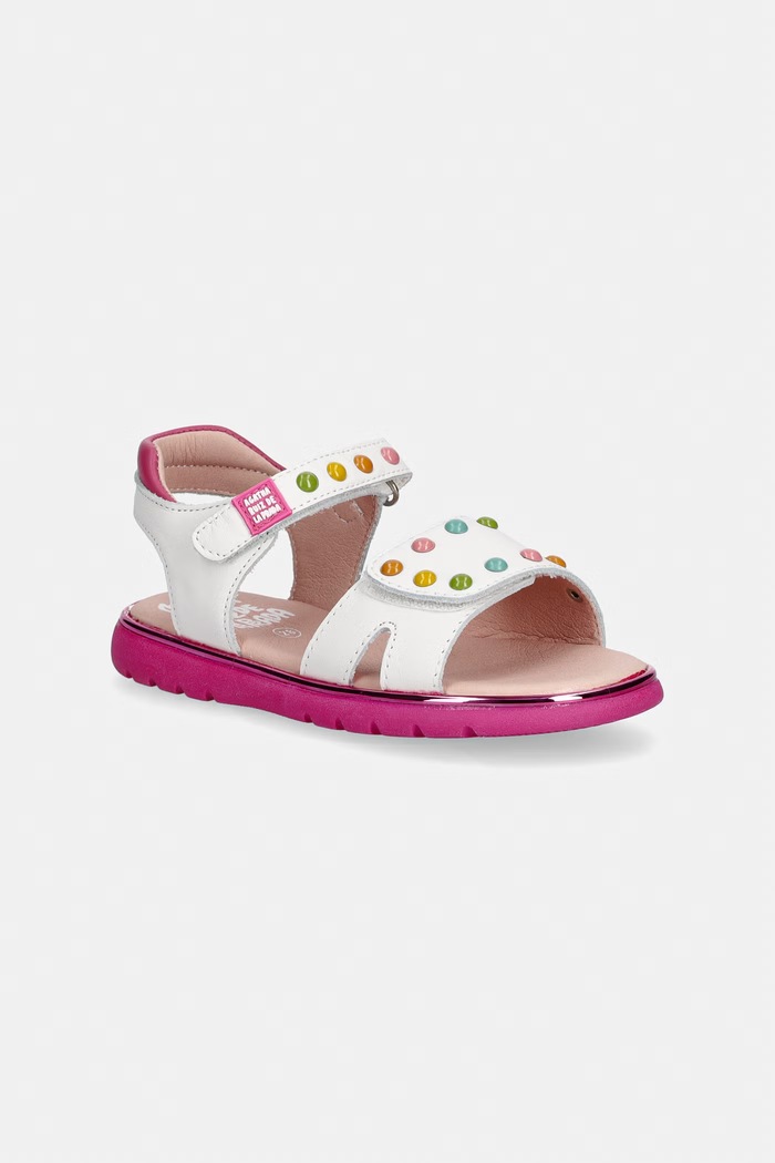 Agatha Ruiz de la Prada detské kožené sandále biela 262963.28.30