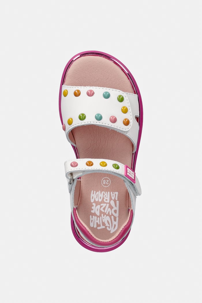 Agatha Ruiz de la Prada detské kožené sandále biela 262963.28.30