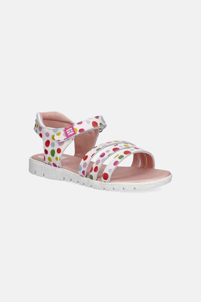 Agatha Ruiz de la Prada detské kožené sandále biela 262962