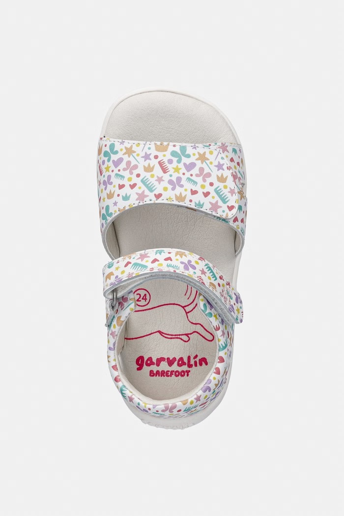 Garvalin sandale pentru copii, din piele alb 262333.24.26