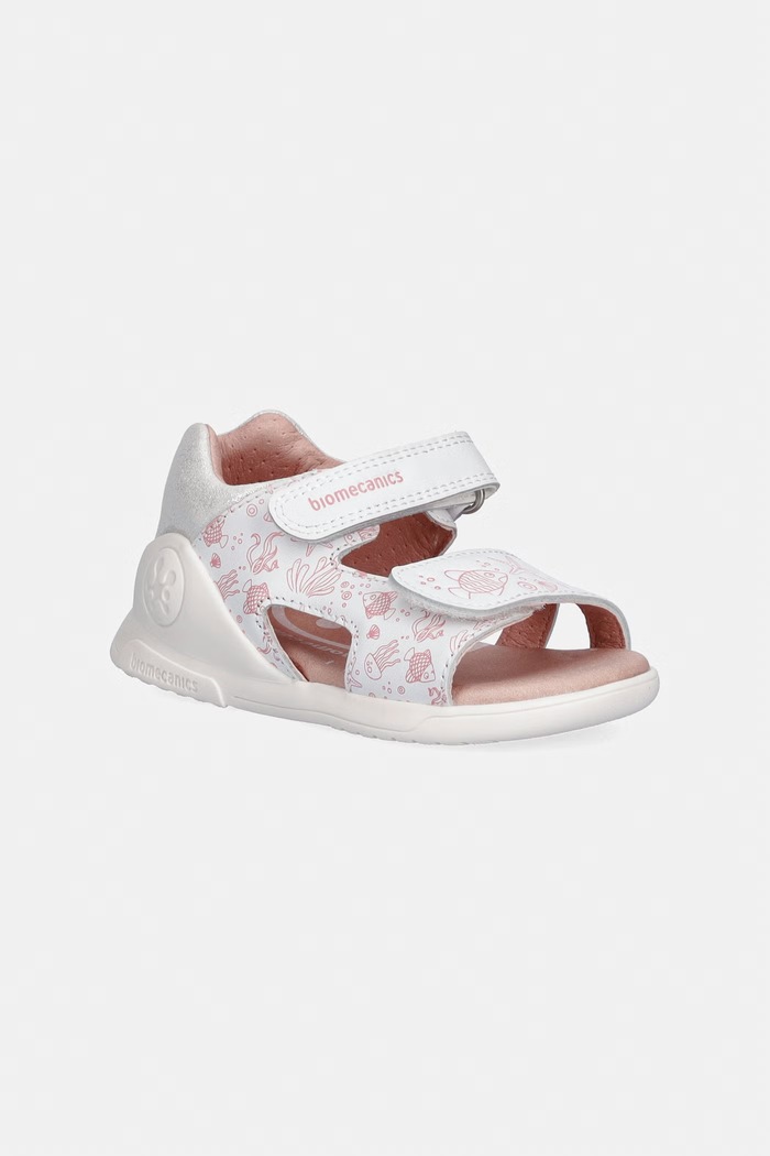 Biomecanics sandale din piele pentru copii Produs pentru bebe alb 262142