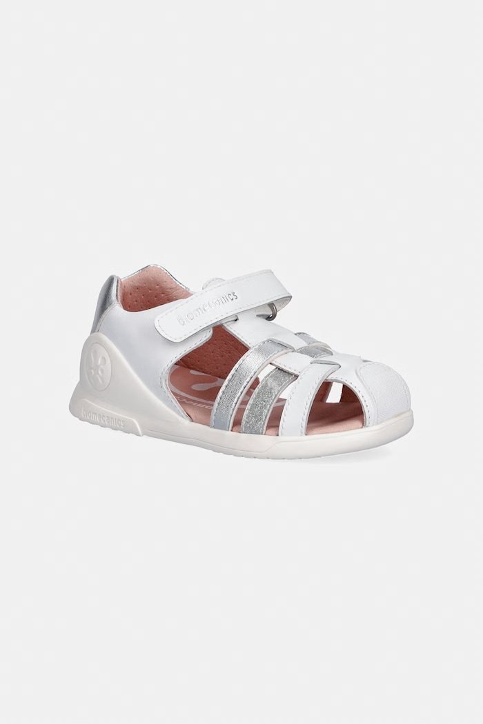 Biomecanics sandale pentru copii din piele Produs pentru bebe alb 262150.G