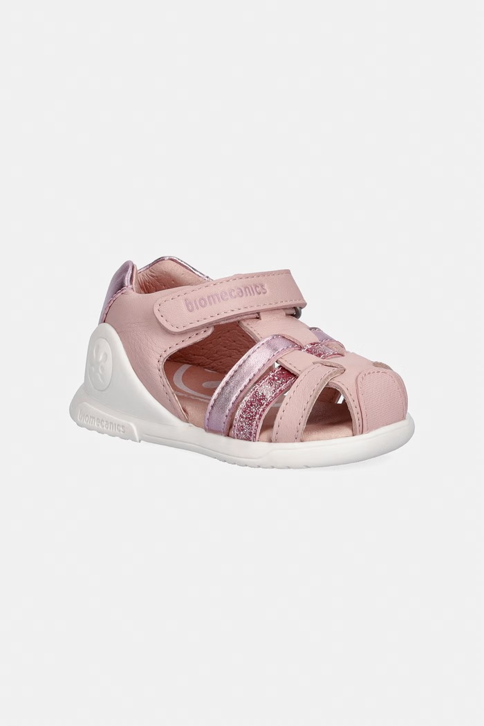Biomecanics sandale pentru copii din piele Produs pentru bebe roz 262150.G