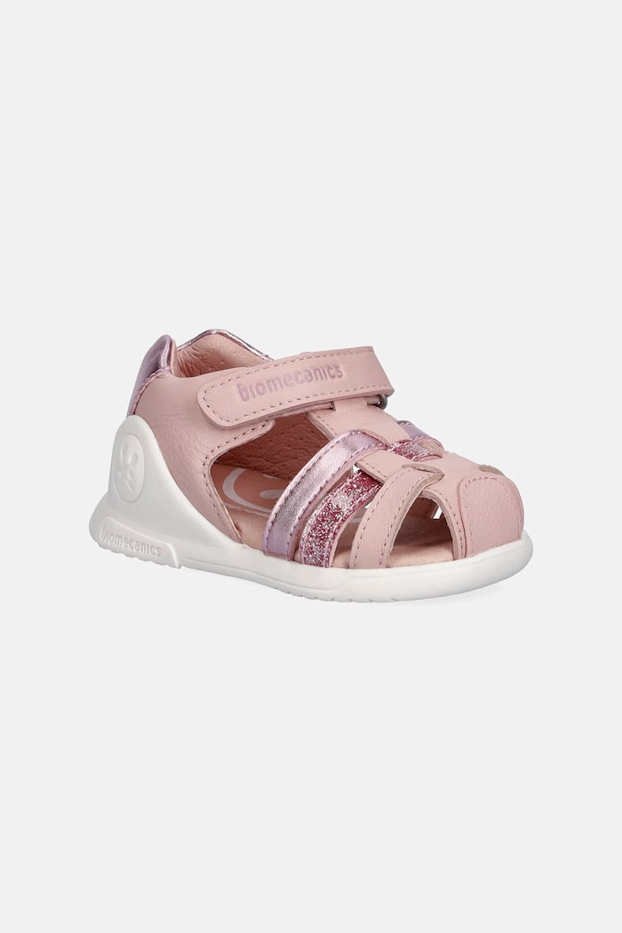 Biomecanics sandale pentru copii din piele Produs pentru bebe roz 262150.G
