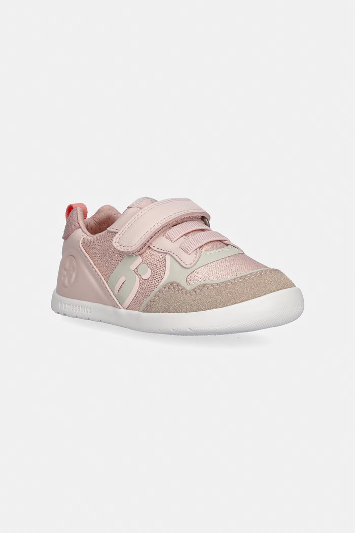 Παιδικά sneakers Biomecanics απομίμηση λείου δέρματος ροζ 262158.G.19.23