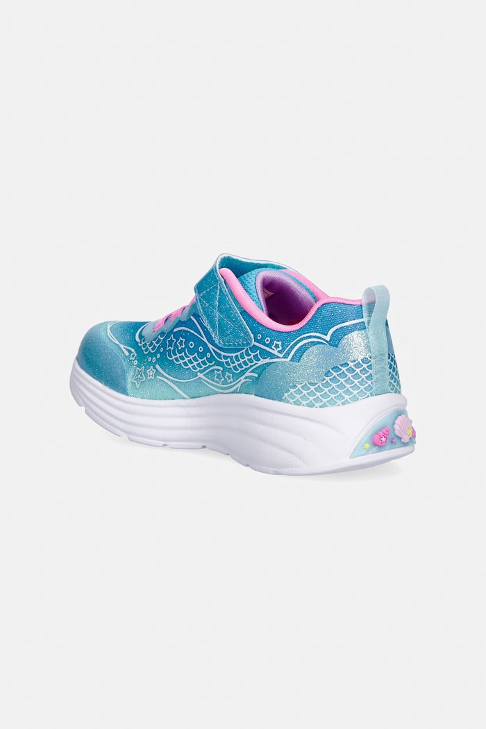 Dziewczynka Skechers MY DREAMERS - LIL MERMAID sneakersy dziecięce 303061N niebieski