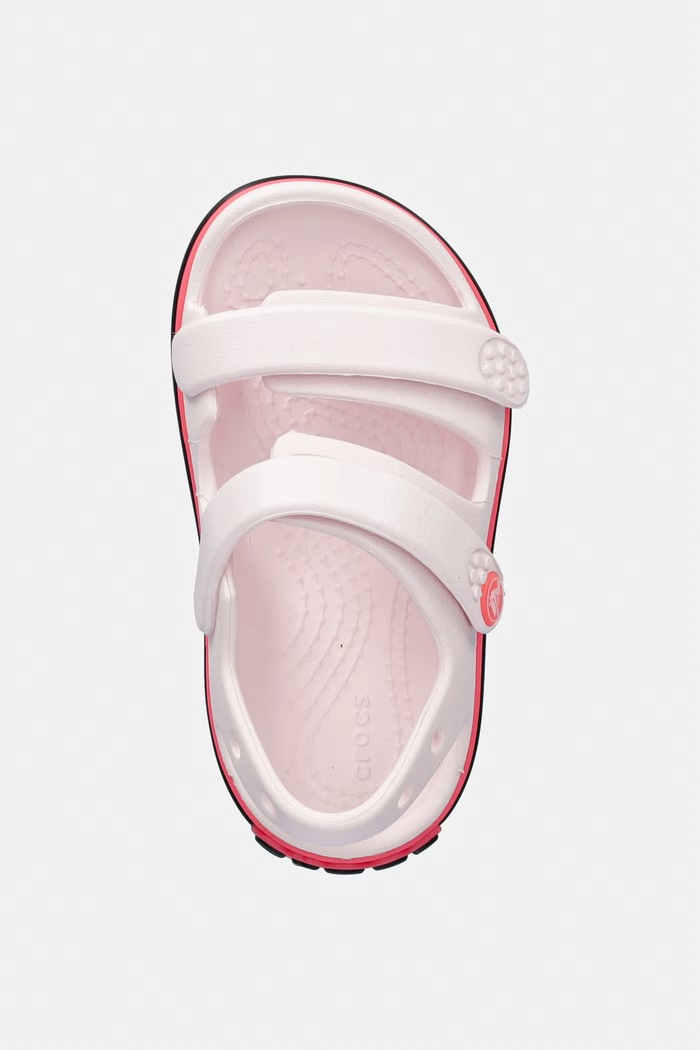 Crocs sandały dziecięce CROCBAND CRUISER NEON BAND SANDAL T różowy 213346.CROCS.CROCBAND.C