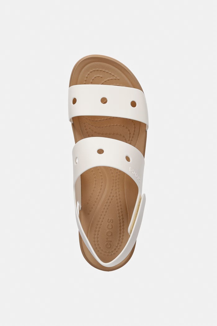 Crocs sandały na platformie damskie BROOKLYN SANDAL beżowy 212708.CROCS.BROOKLYN.S