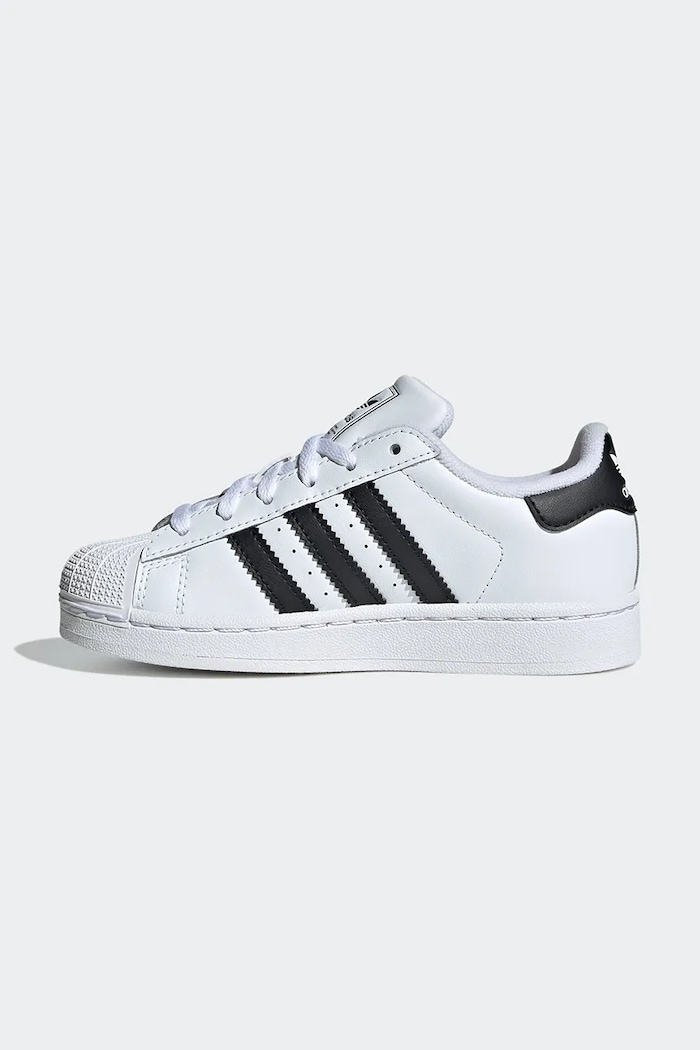 Otroške superge adidas Originals SUPERSTAR II bela JH9980