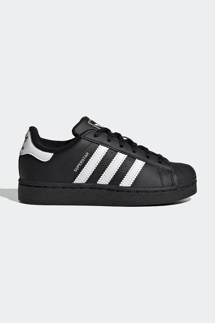 Dětské tenisky adidas Originals SUPERSTAR II imitace kůže černá JH9981