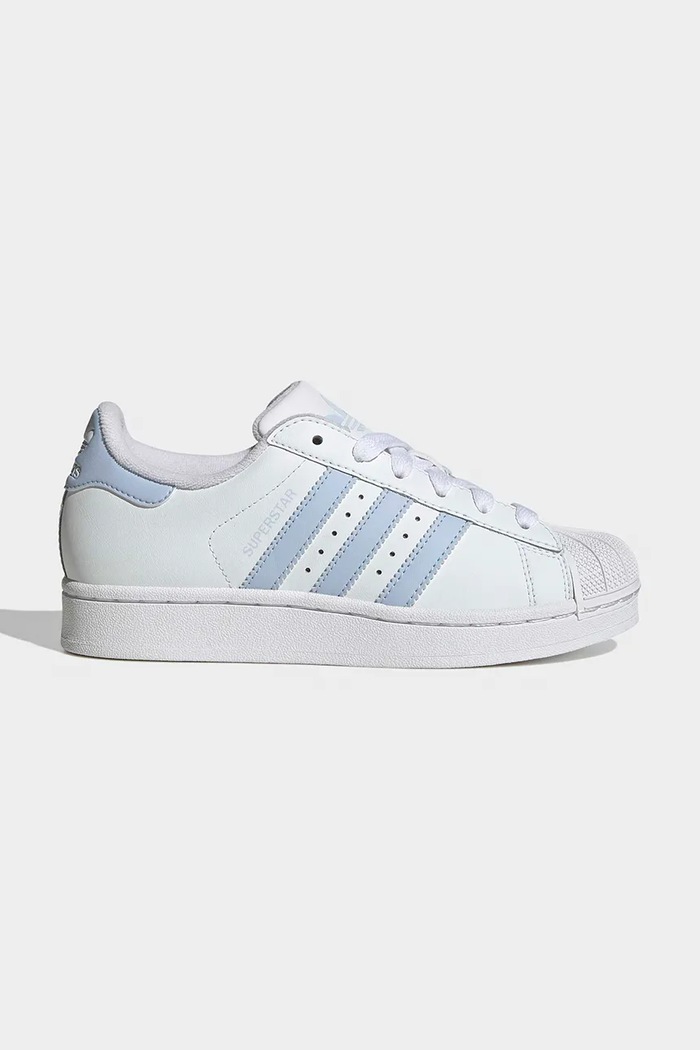 Otroške superge adidas Originals SUPERSTAR II Zrnato usnje bela JR9864