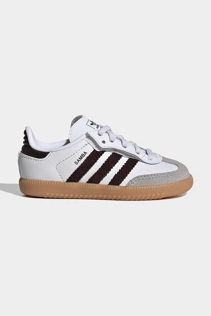 Dětské tenisky adidas Originals SAMBA OG přírodní kůže bílá JQ2030