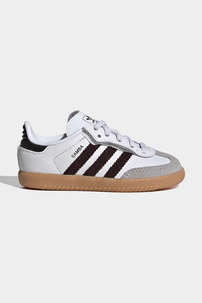 Dětské tenisky adidas Originals SAMBA OG přírodní kůže bílá JQ2030
