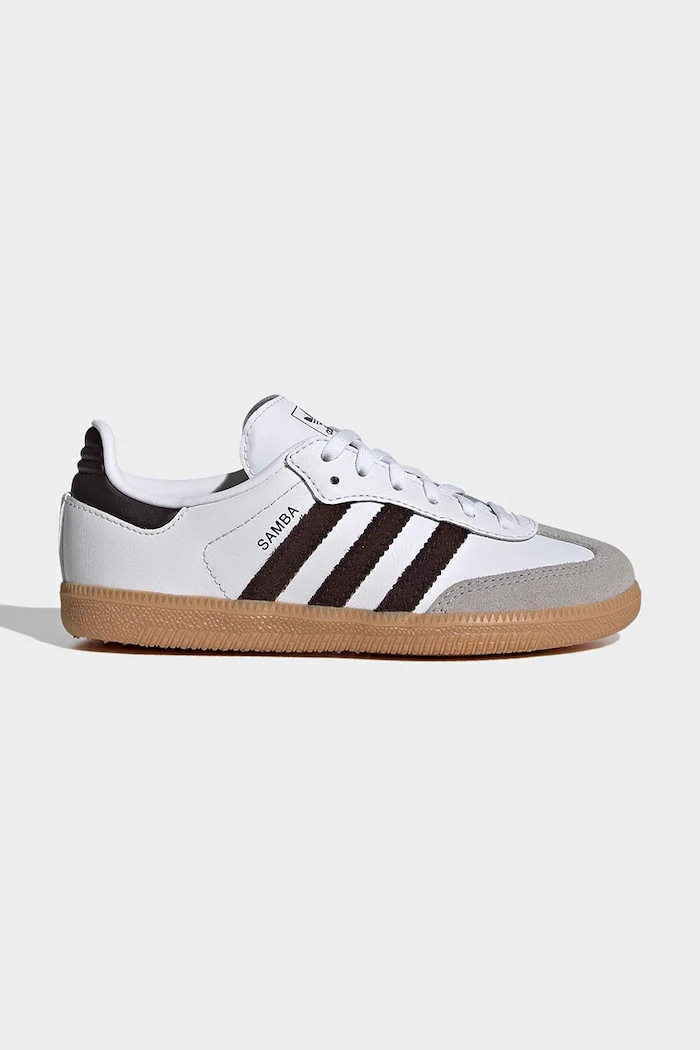Dětské tenisky adidas Originals SAMBA OG přírodní kůže bílá JQ2026