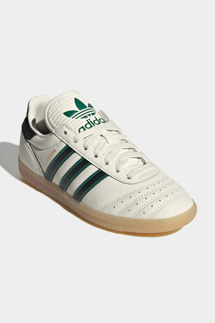 Otroške usnjene superge adidas Originals SAMBA JP JP9528 bež SS26