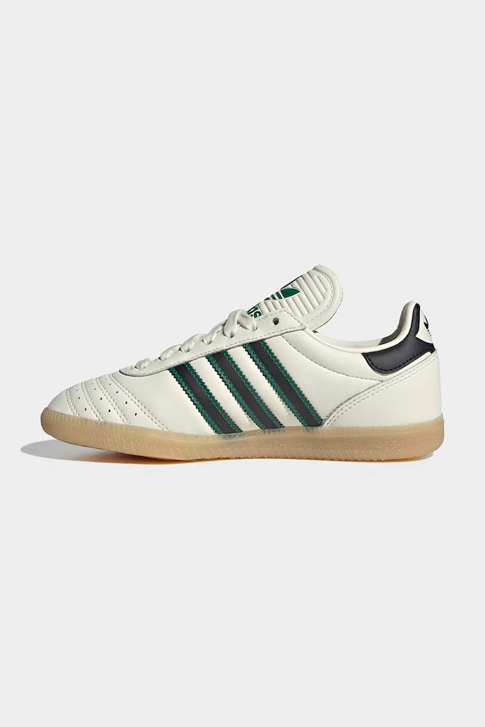 Otroške usnjene superge adidas Originals SAMBA JP bež JP9528