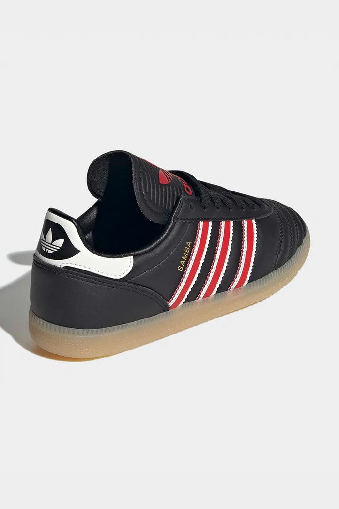 CHLAPEC Dětské kožené tenisky adidas Originals SAMBA JP JP9529 černá