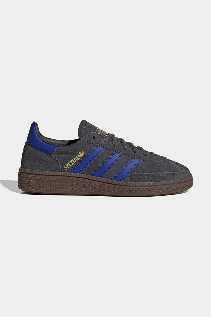 Dječje tenisice adidas Originals HANDBALL SPEZIAL brušena koža siva JP9553