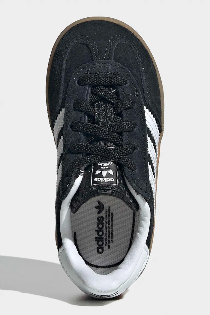 Detské semišové tenisky adidas Originals GAZELLE INDOOR IH9131 čierna