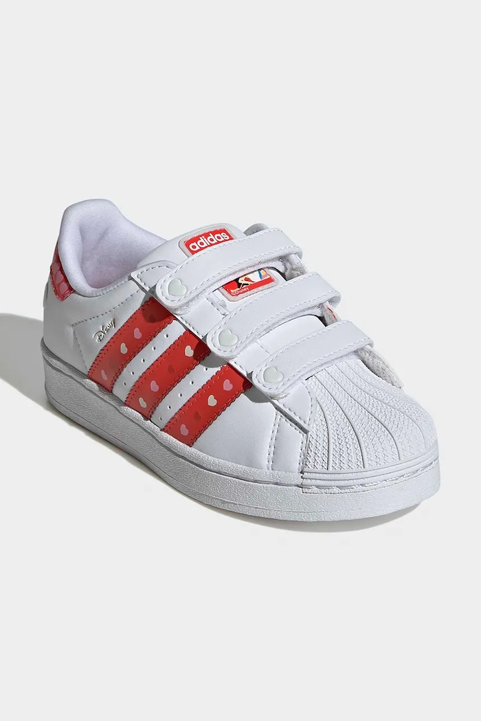 Detské tenisky adidas Originals DISNEY SUPERSTAR LED LIGHTS KK1295 biela SS26