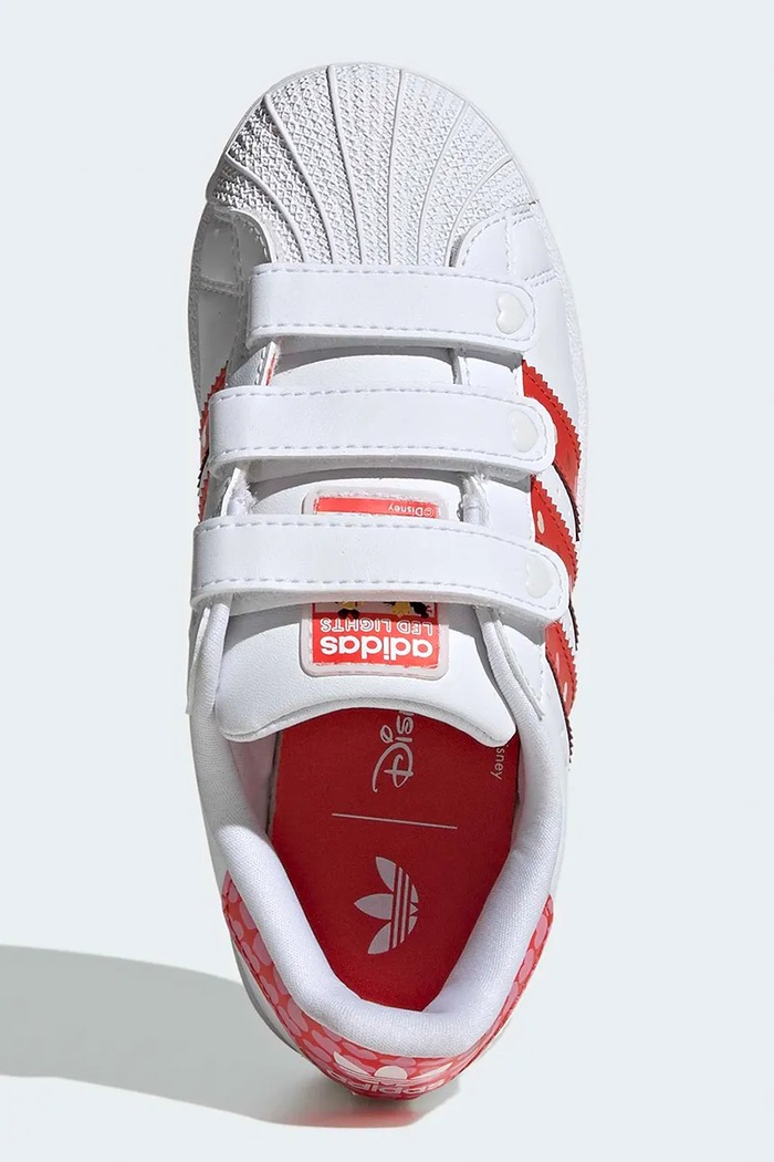 Detské tenisky adidas Originals DISNEY SUPERSTAR LED LIGHTS KK1295 biela