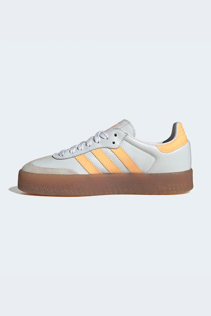 Детски кожени маратонки adidas Originals SAMBAE бял JP9533