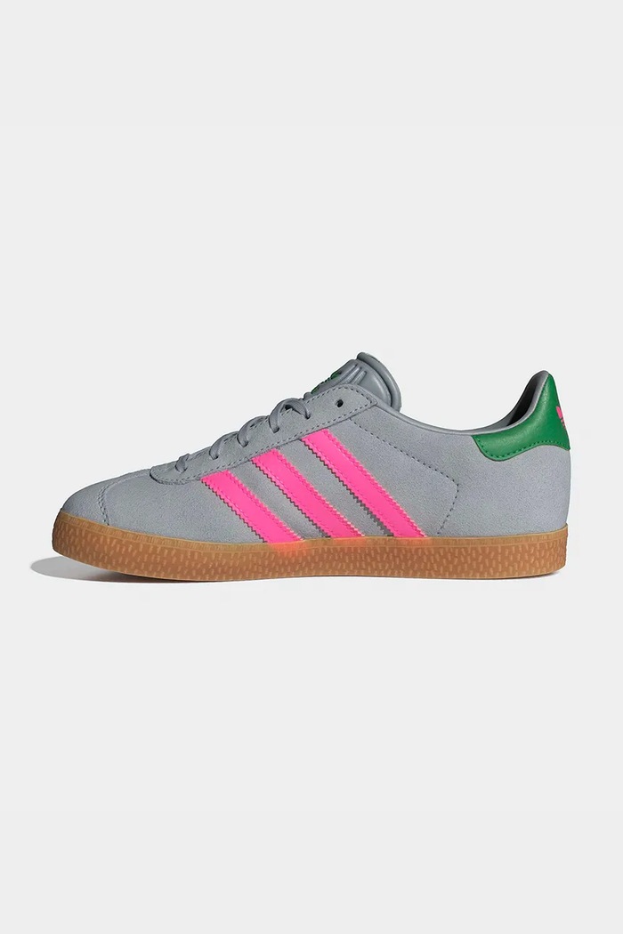 Детски кожени маратонки adidas Originals GAZELLE сив IH6467