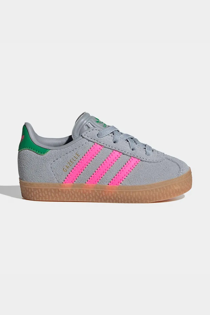 adidas Originals gyerek velúr sportcipő GAZELLE alacsony szürke IH6477