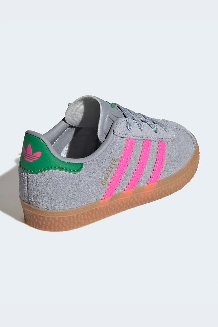 Fiú adidas Originals gyerek velúr sportcipő GAZELLE IH6477 szürke
