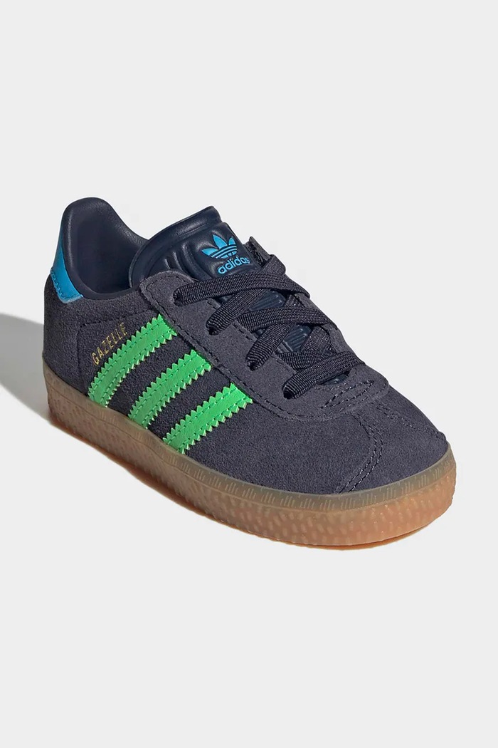 Detské semišové tenisky adidas Originals GAZELLE IH6476 sivá SS26