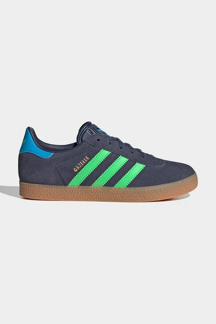 Detské semišové tenisky adidas Originals GAZELLE nízky sivá IH6466