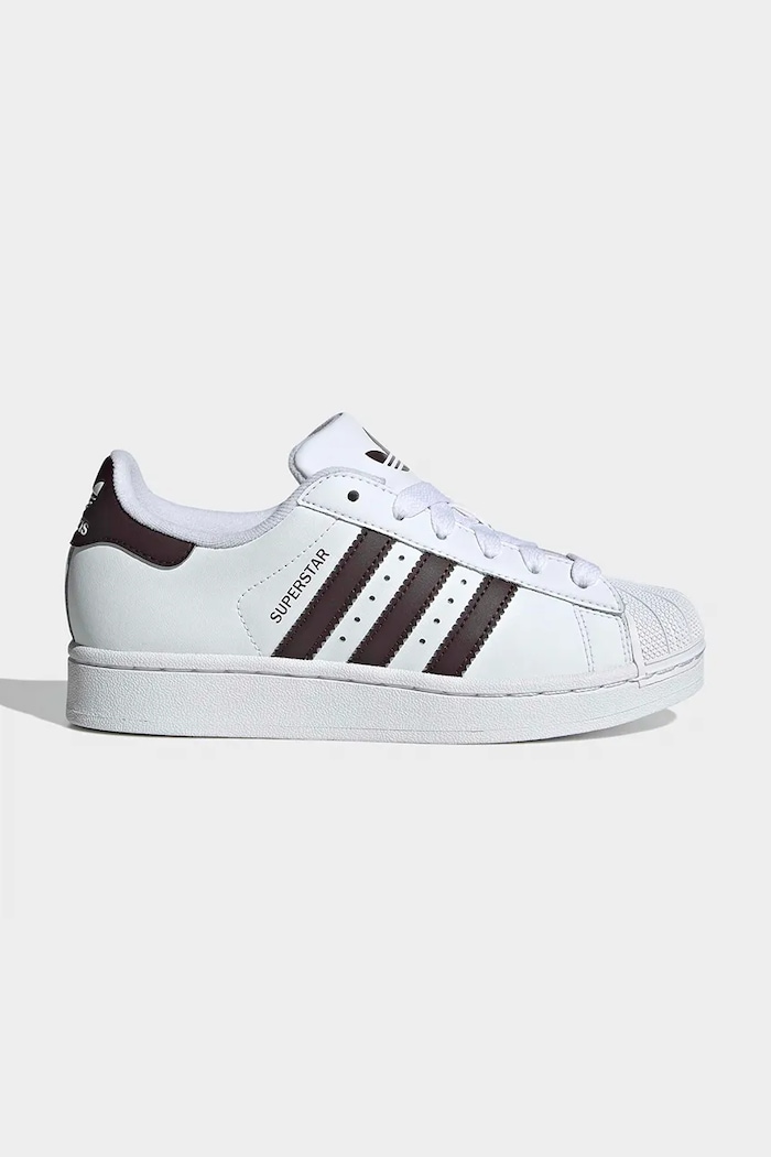 Dětské tenisky adidas Originals SUPERSTAR II přírodní kůže bílá KI4163