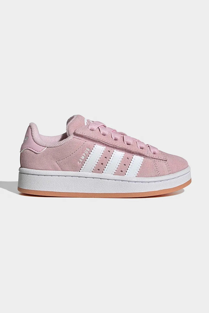 Детски кожени маратонки adidas Originals CAMPUS 00s гладка кожа розов KH8806