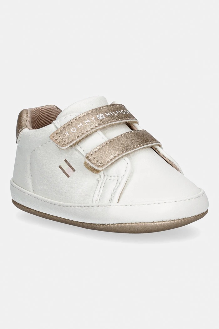 Βρεφικά παπούτσια Tommy Hilfiger χωρίς μόνωση λευκό T0A9.34221